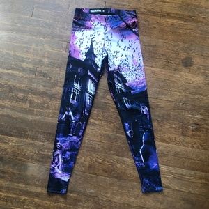 Haunted House Purple MF Leggings - Limited